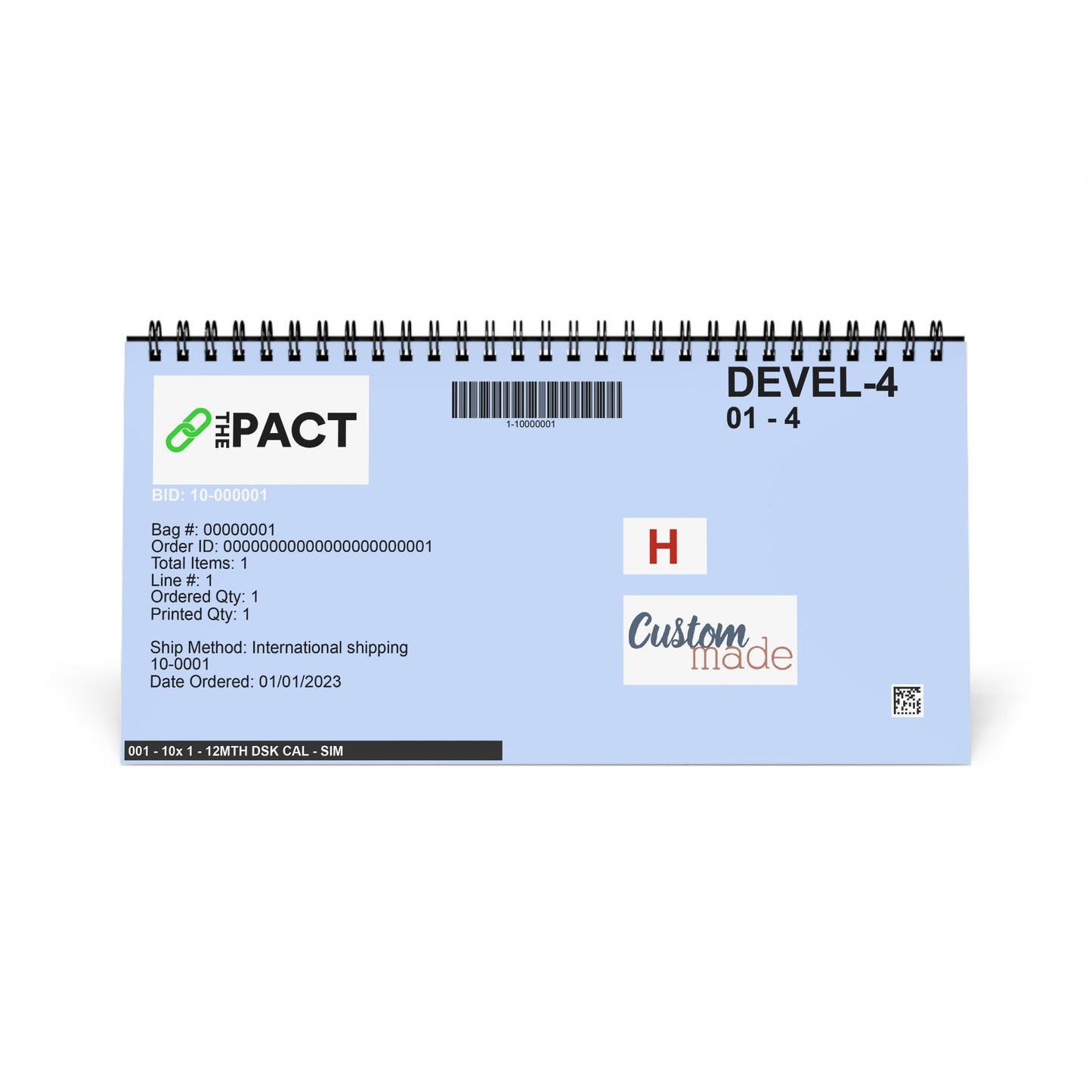 Desktop Calendar (2026 grid) - The PACT